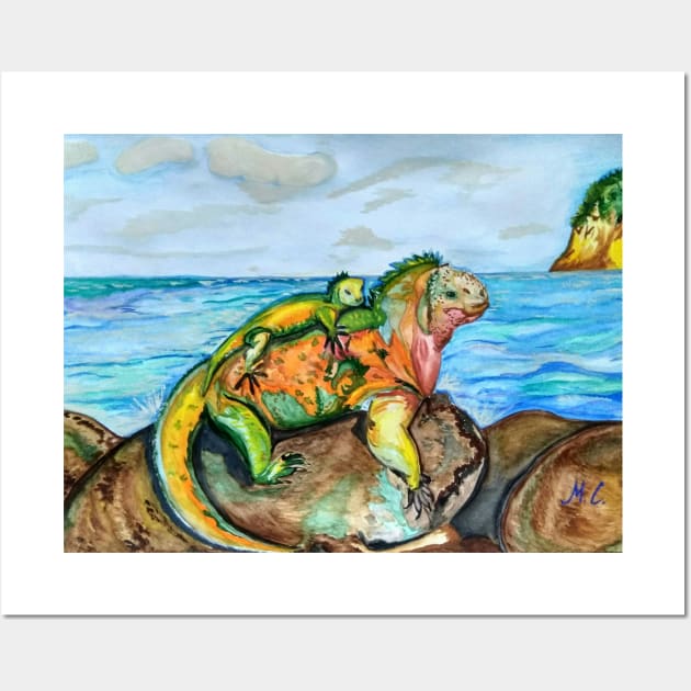 Iguana Wall Art by mariasibireva